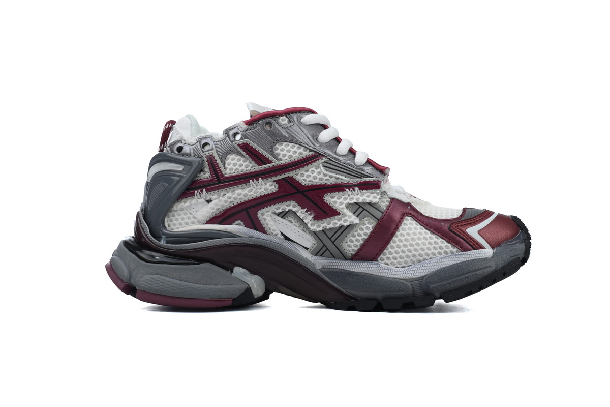 Balenciaga 7th Runner White Wine Red 677403 W3RB3 9069