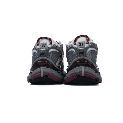 PKGoden Balenciaga 7th Runner White Wine Red 677403 W3RB3 9069  02