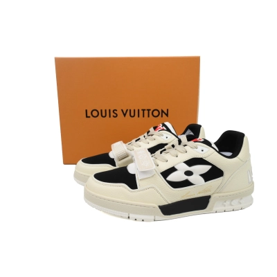 LOUIS VUITTON Trainer White Black 02