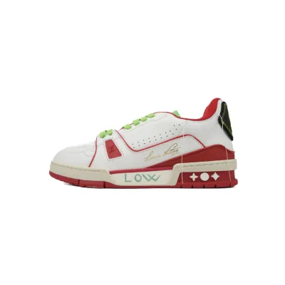 LOUIS VUITTON Trainer Red Green 01