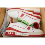 LOUIS VUITTON Trainer Red Green