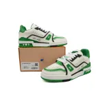 LOUIS VUITTON Trainer White Green