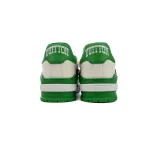 LOUIS VUITTON Trainer White Green