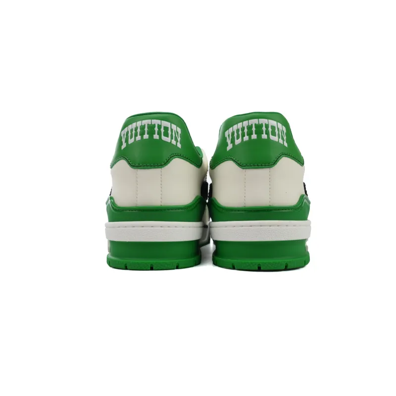 LOUIS VUITTON Trainer White Green