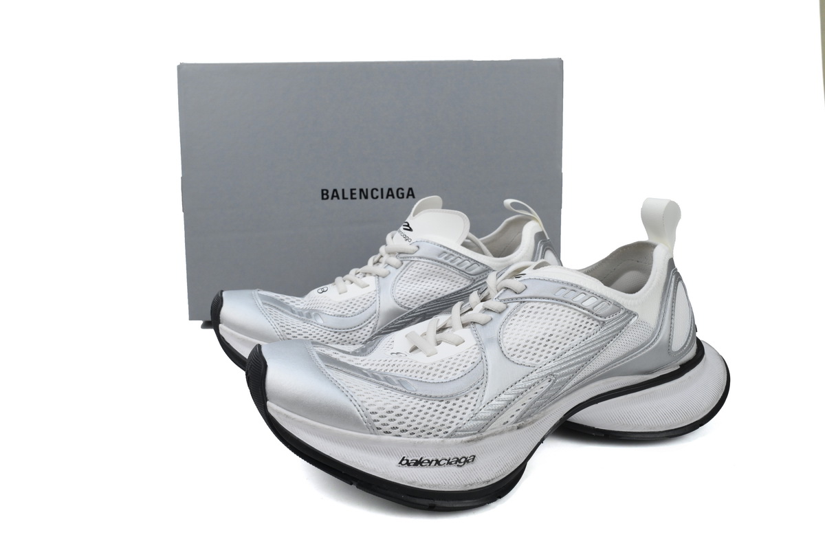 PKGoden Balenciaga 13th  Circuit Sneaker'Worn-Out - White Silver 793945 WFLGY 9100 