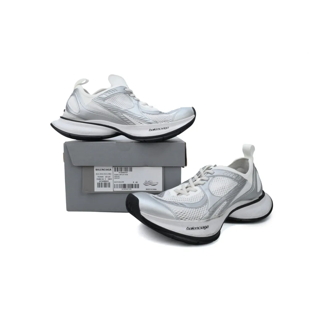 Balenciaga 13th  Circuit Sneaker'Worn-Out - White Silver 793945 WFLGY 9100 