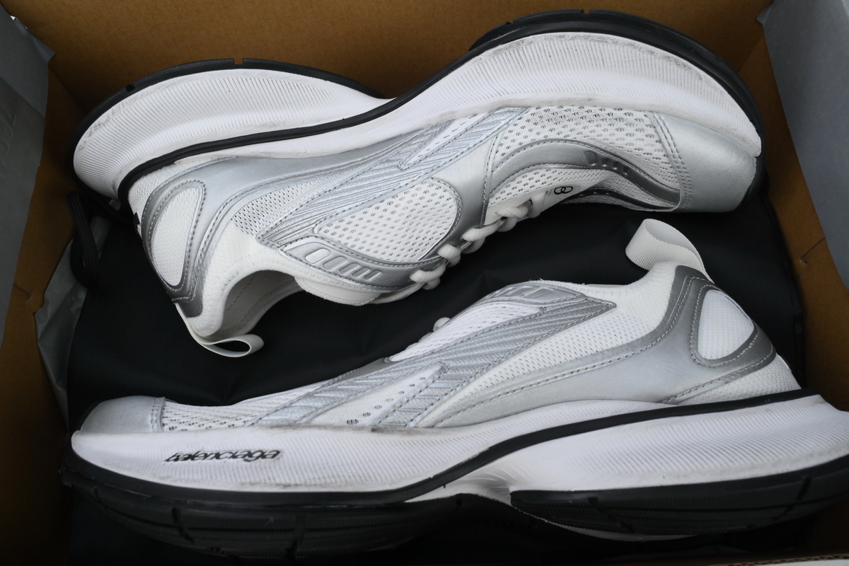 PKGoden Balenciaga 13th  Circuit Sneaker'Worn-Out - White Silver 793945 WFLGY 9100 