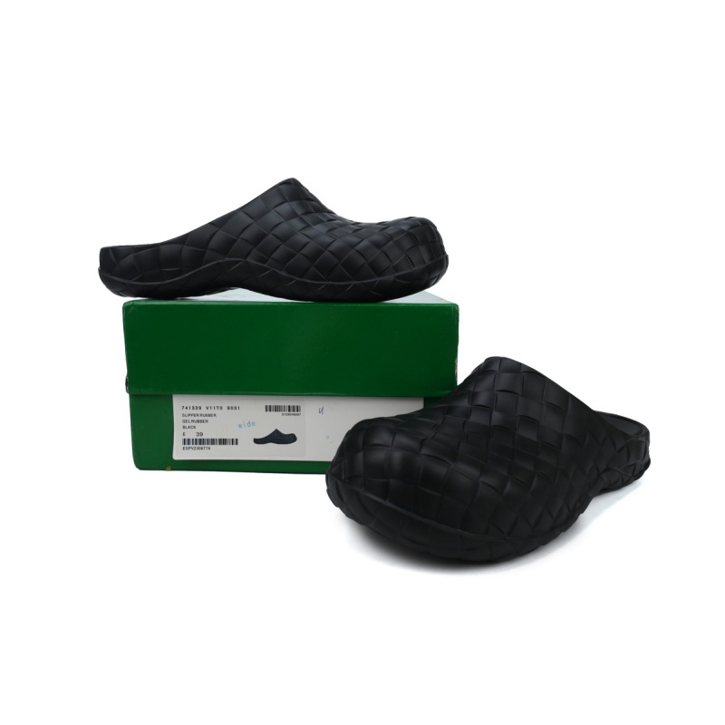 PK Bottega Veneta Slider Sandals Black