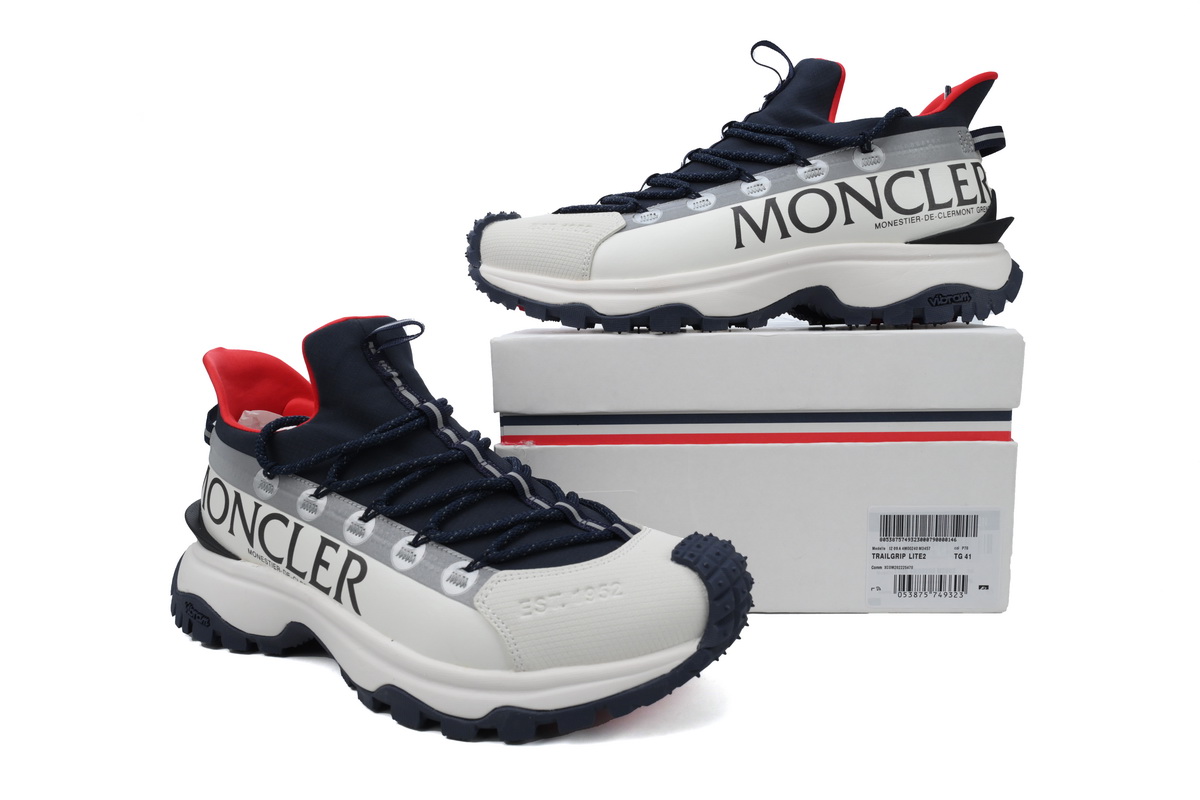 Moncler White Blue Red I209A4 M002 40 M3457P70 