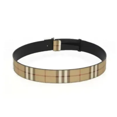 Burberry Leather Belt Men Brown 02