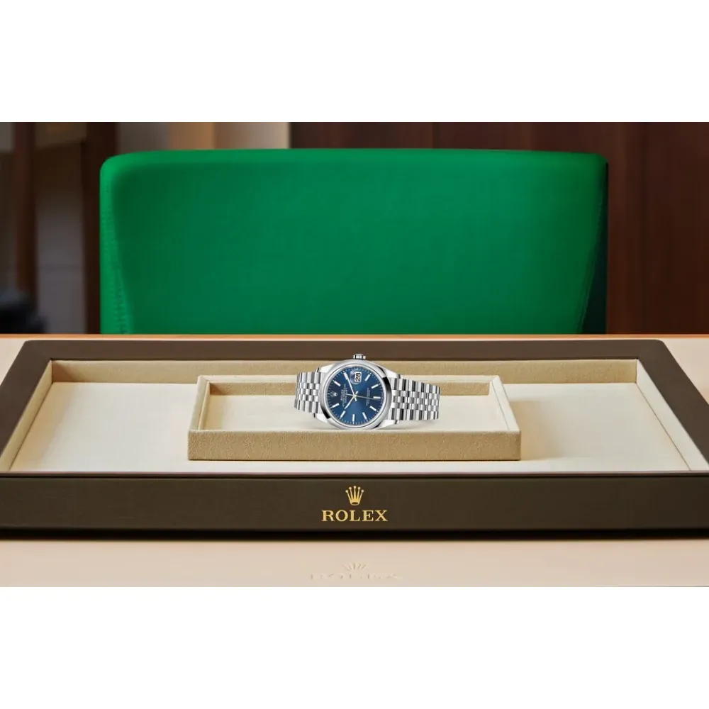 Rolex Datejust 36 Oyster-36 mm-Oystersteel and Reference 126200 m126200-0005 Watch