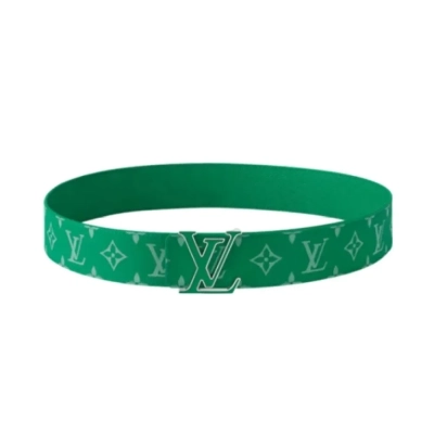 Louis Vuitton 'LV Initiales’ onogram Belt Green 01