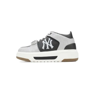 H12 Giày MLB Chunky Liner Mid Basic New York Yankees 3ASXLMB3N-50BKS  01