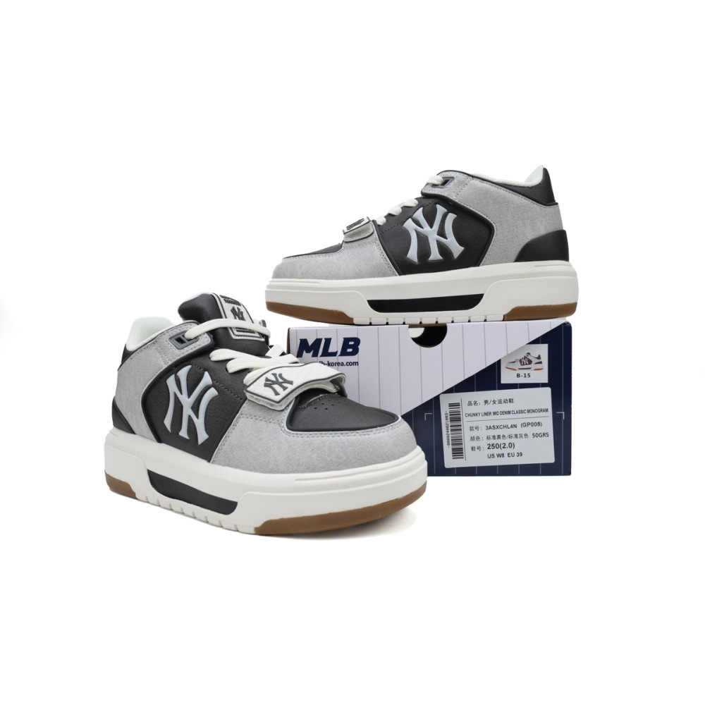 Giày MLB Chunky Liner Mid Basic New York Yankees 3ASXLMB3N-50BKS 