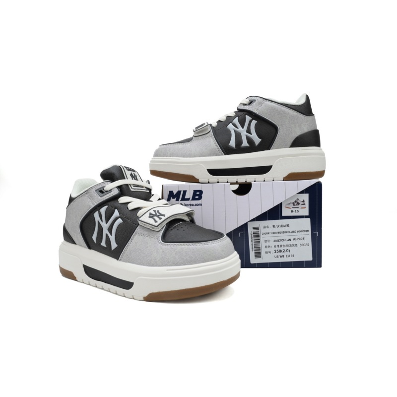 Giày MLB Chunky Liner Mid Basic New York Yankees 3ASXLMB3N-50BKS 
