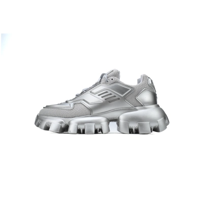 Prada Sneakers Silvery 01