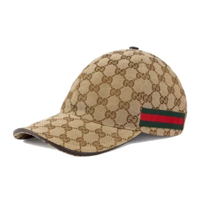 Gucci Original GG Canvas Baseball Hat with Web 01