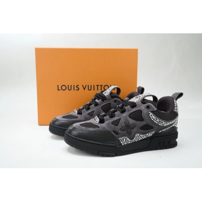 PKGoden LOUIS VUITTON Trainer Skate SK8 Black Grey White Diamond 02