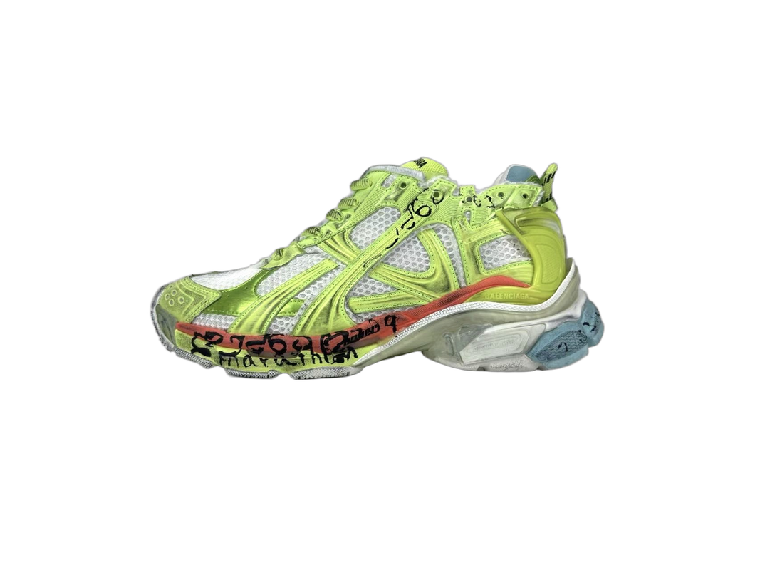 Balenciaga 7.5th Runner Apple Green Graffiti