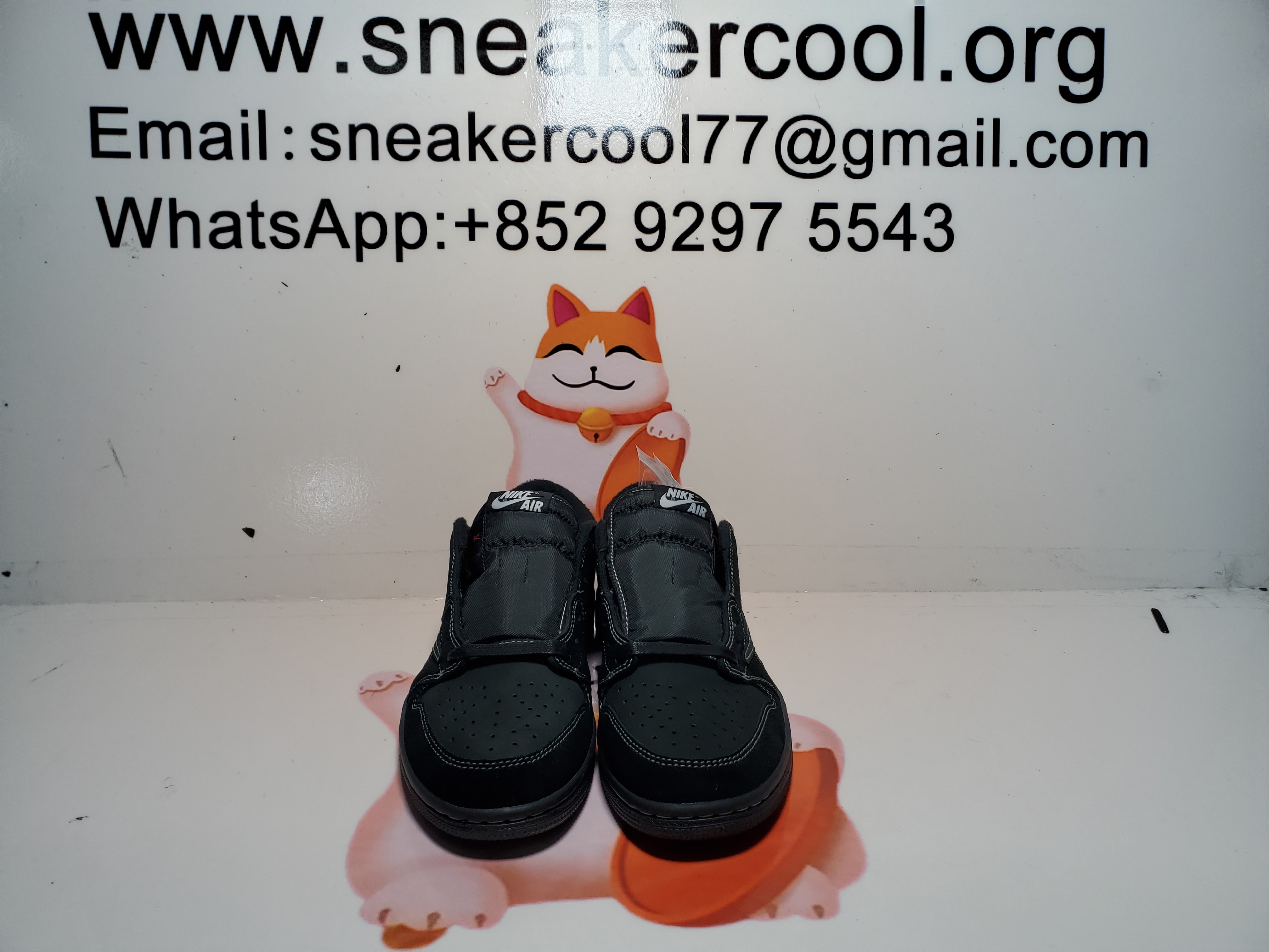 PKgoden Travis Scott x Jordan 1 Low Black Phantom DM7866-001