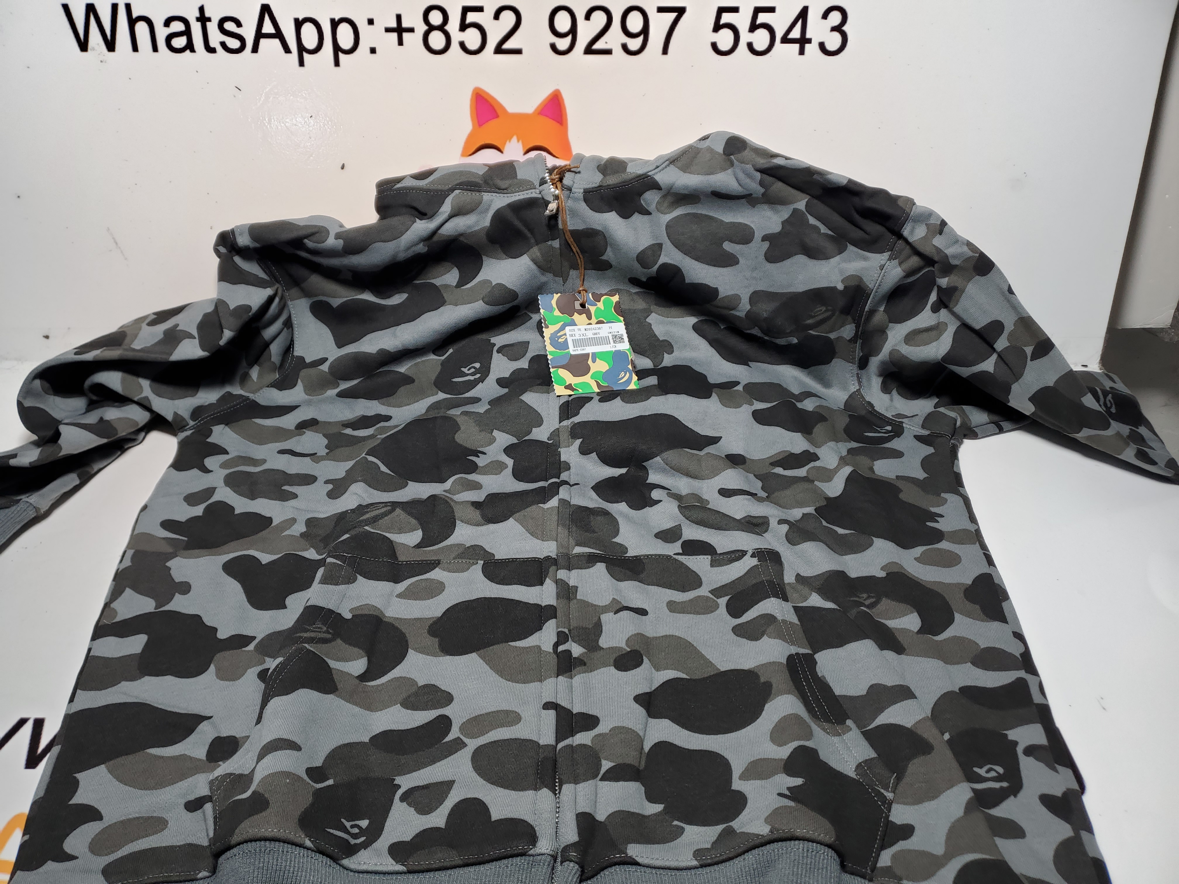 BAPE Color Camo Shark Full Zip Hoodie Black 1J20 115 003