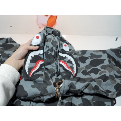 BAPE Color Camo Shark Full Zip Hoodie Black 1J20 115 003 02