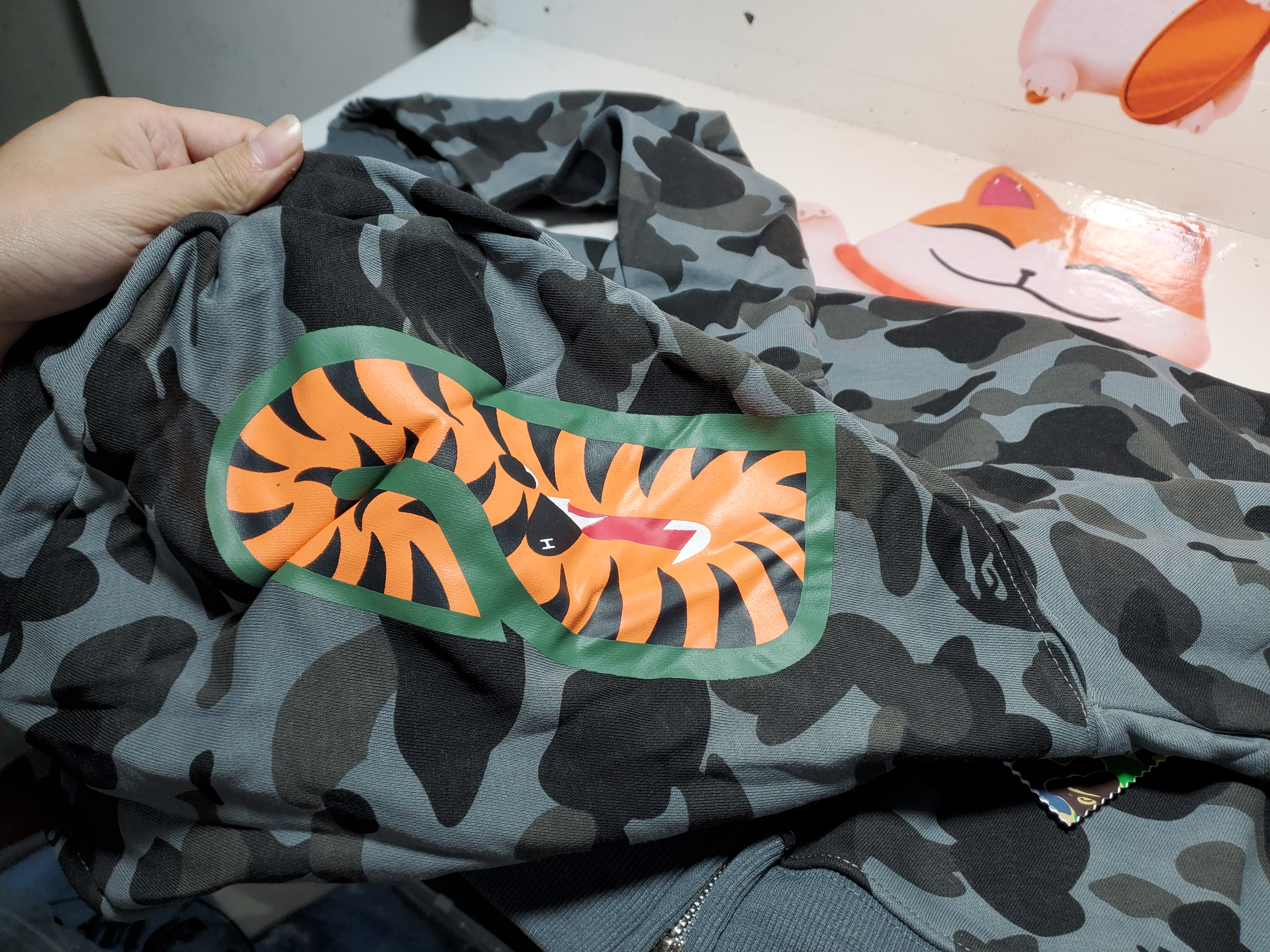 BAPE Color Camo Shark Full Zip Hoodie Black 1J20 115 003