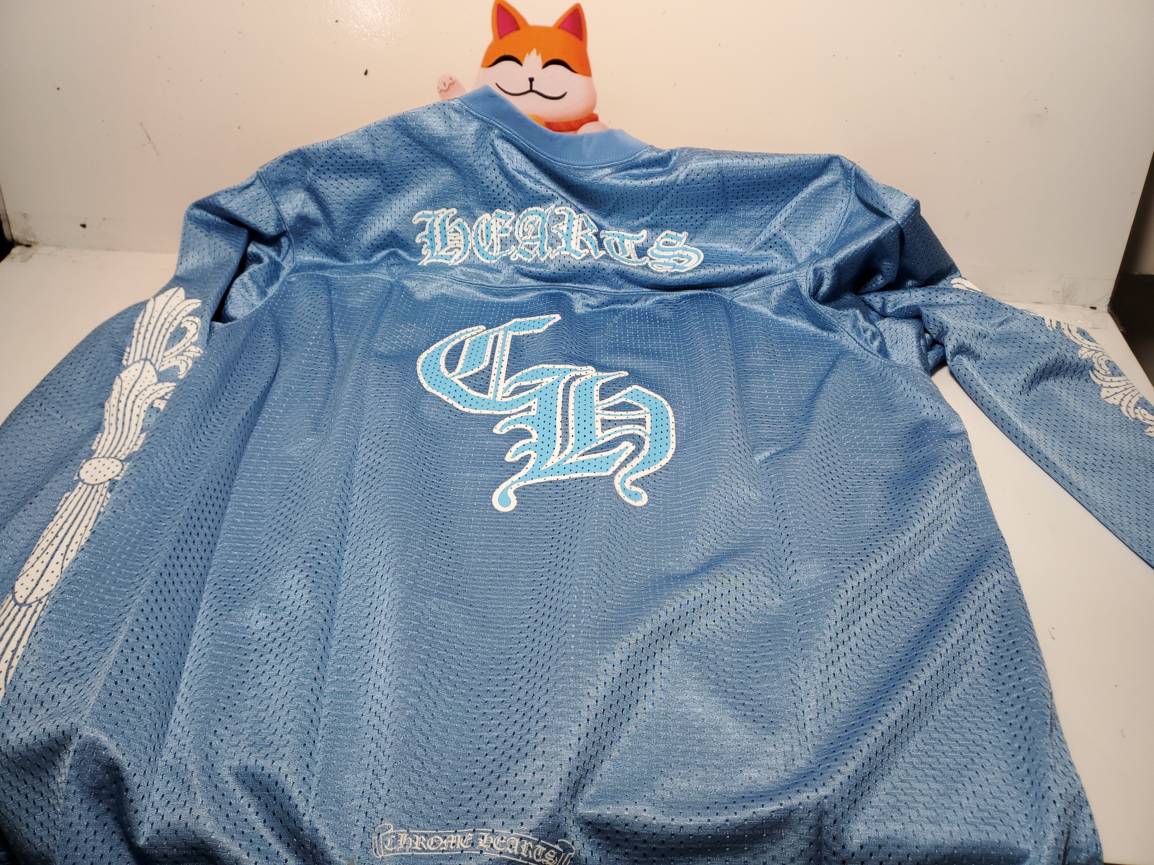 Chrome Hearts Sports Mesh Warm Up Jersey Blue