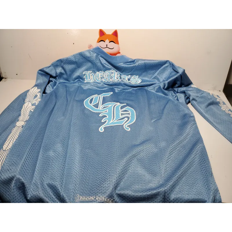 Chrome Hearts Sports Mesh Warm Up Jersey Blue