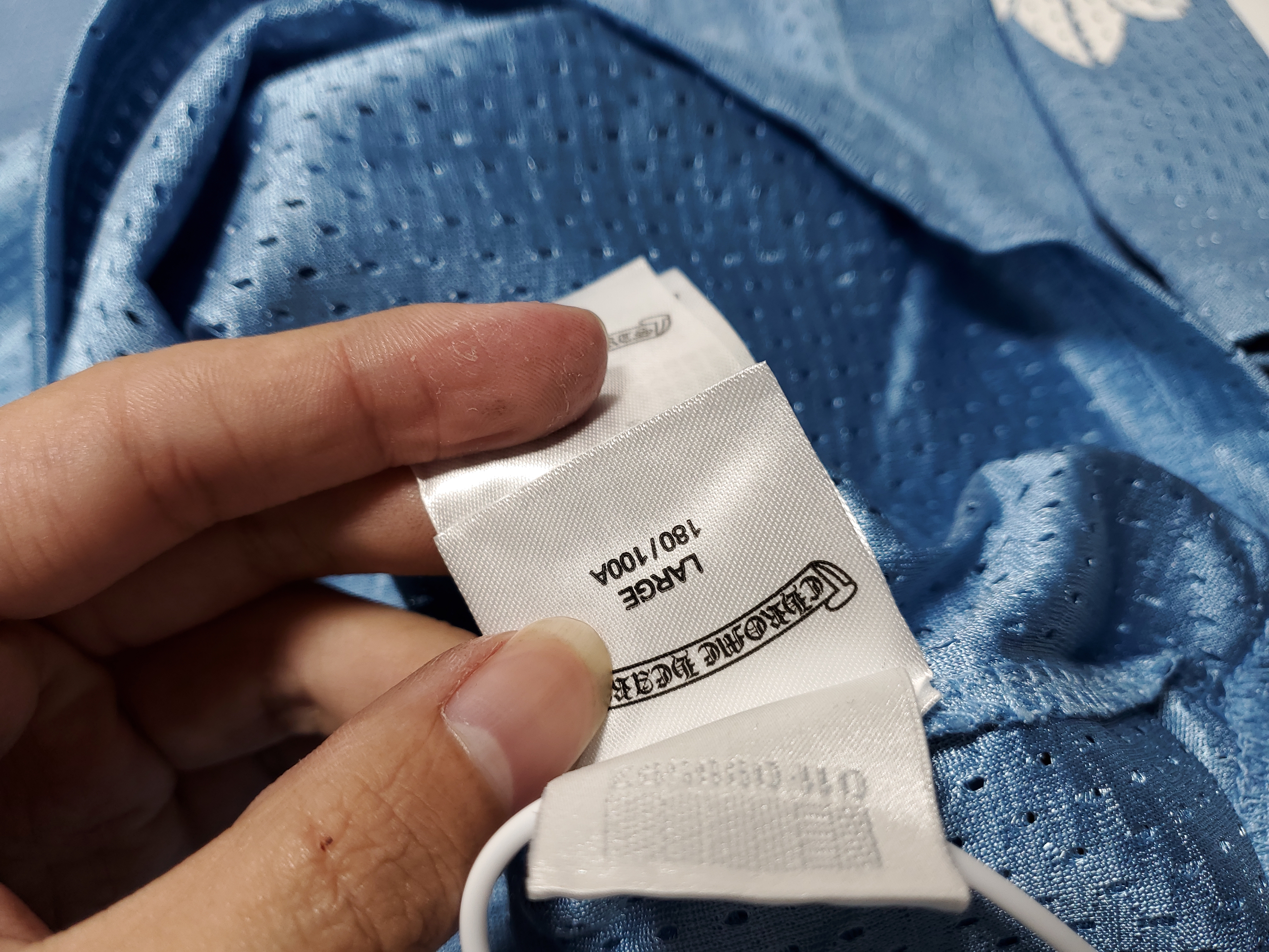 Chrome Hearts Sports Mesh Warm Up Jersey Blue