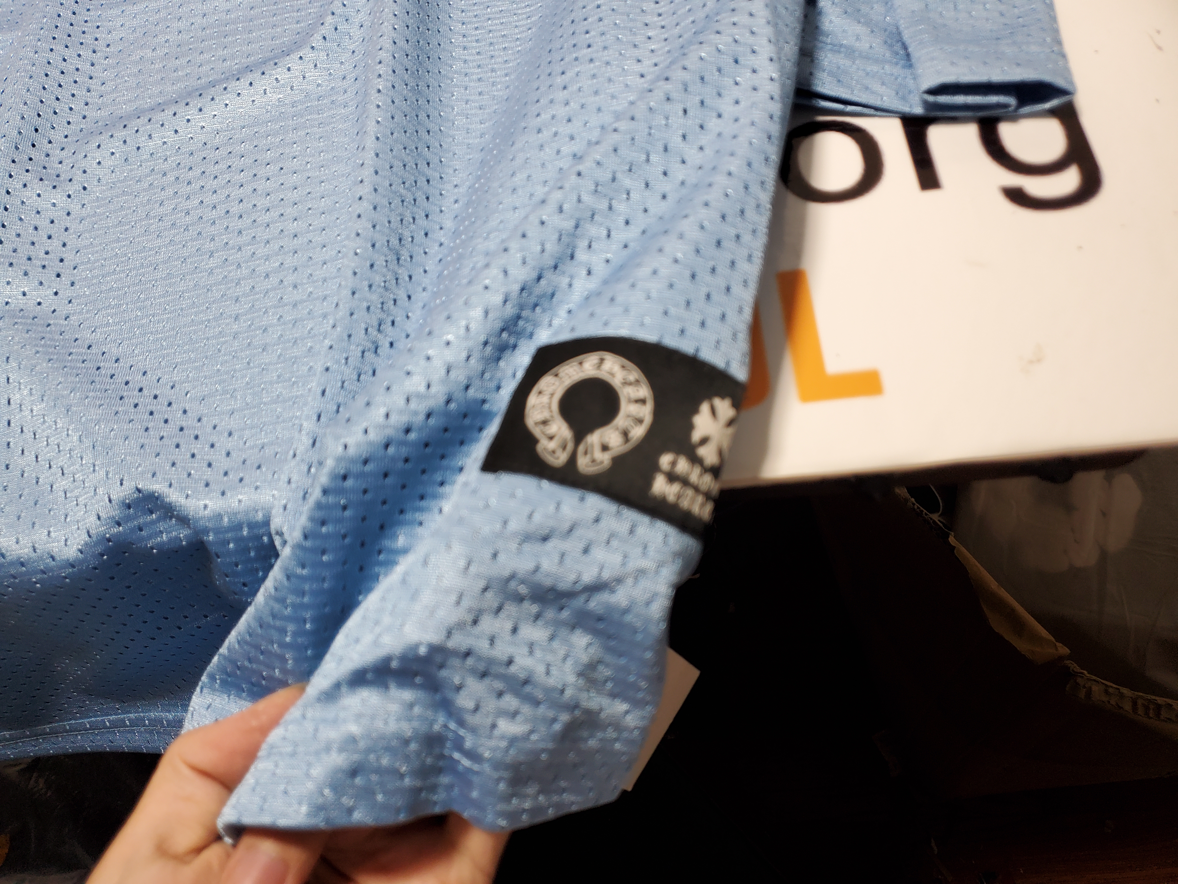 Chrome Hearts Sports Mesh Warm Up Jersey Blue