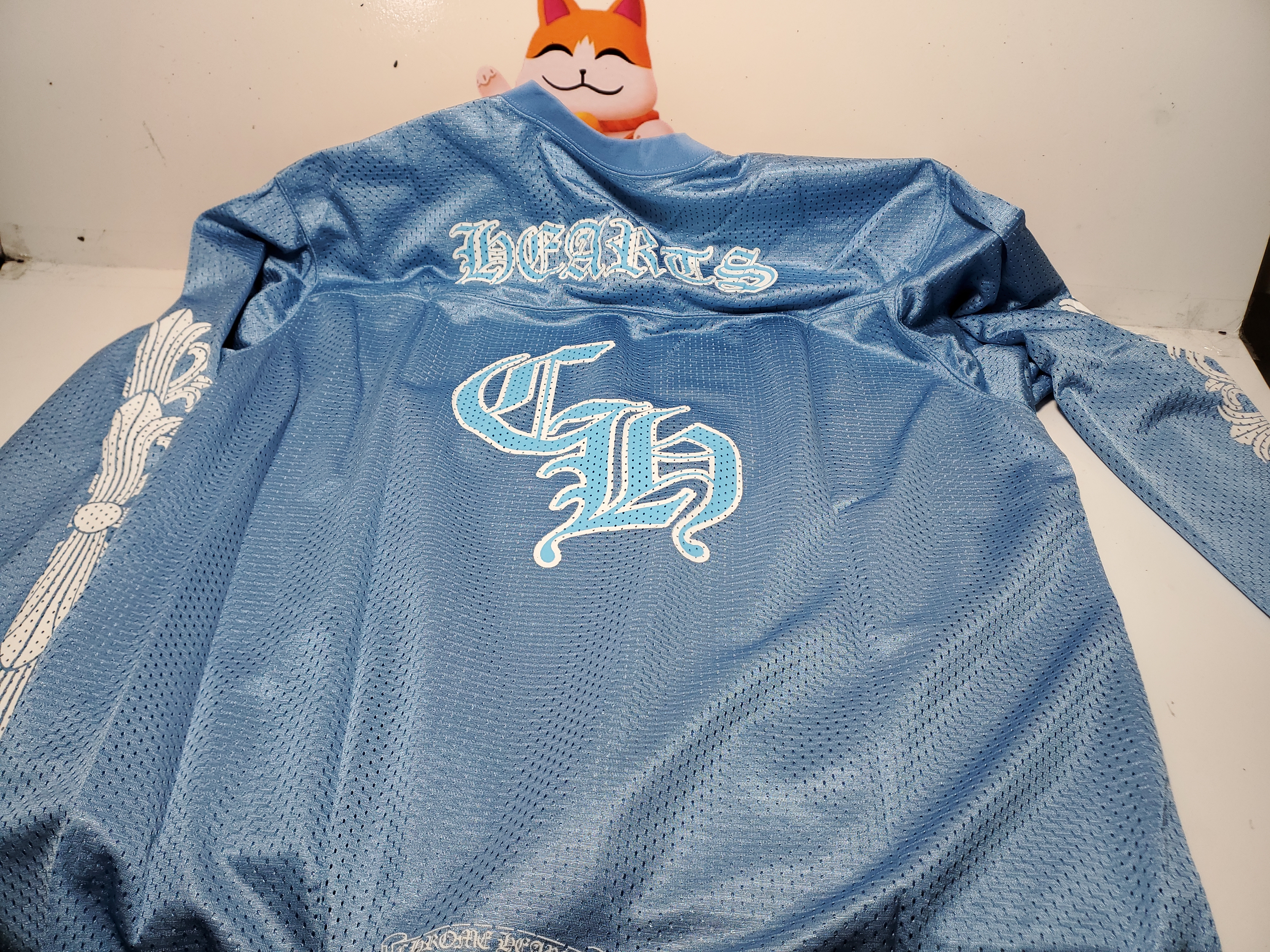 Chrome Hearts Sports Mesh Warm Up Jersey Blue