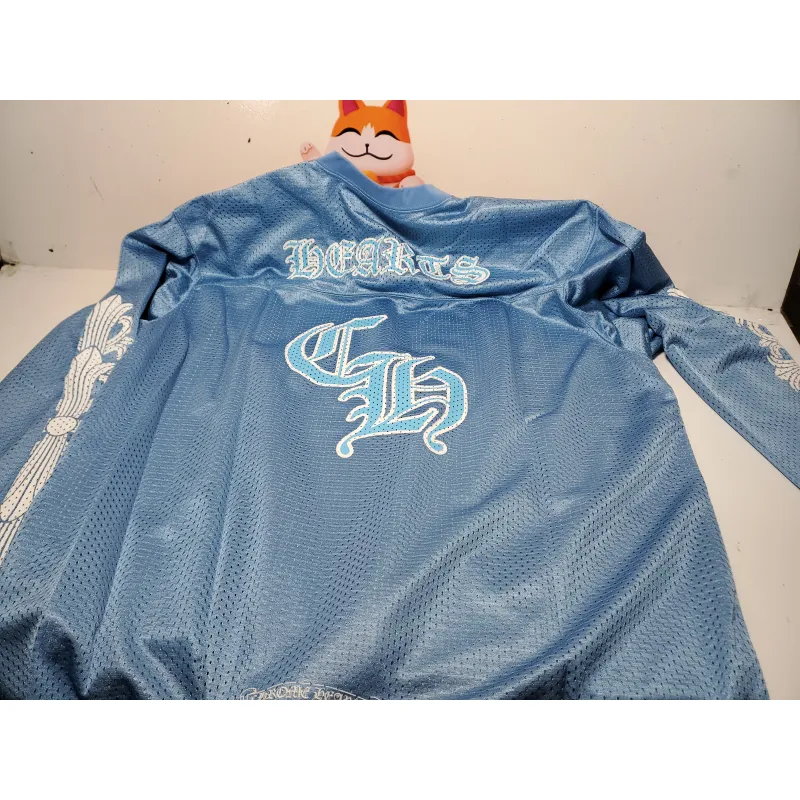 Chrome Hearts Sports Mesh Warm Up Jersey Blue