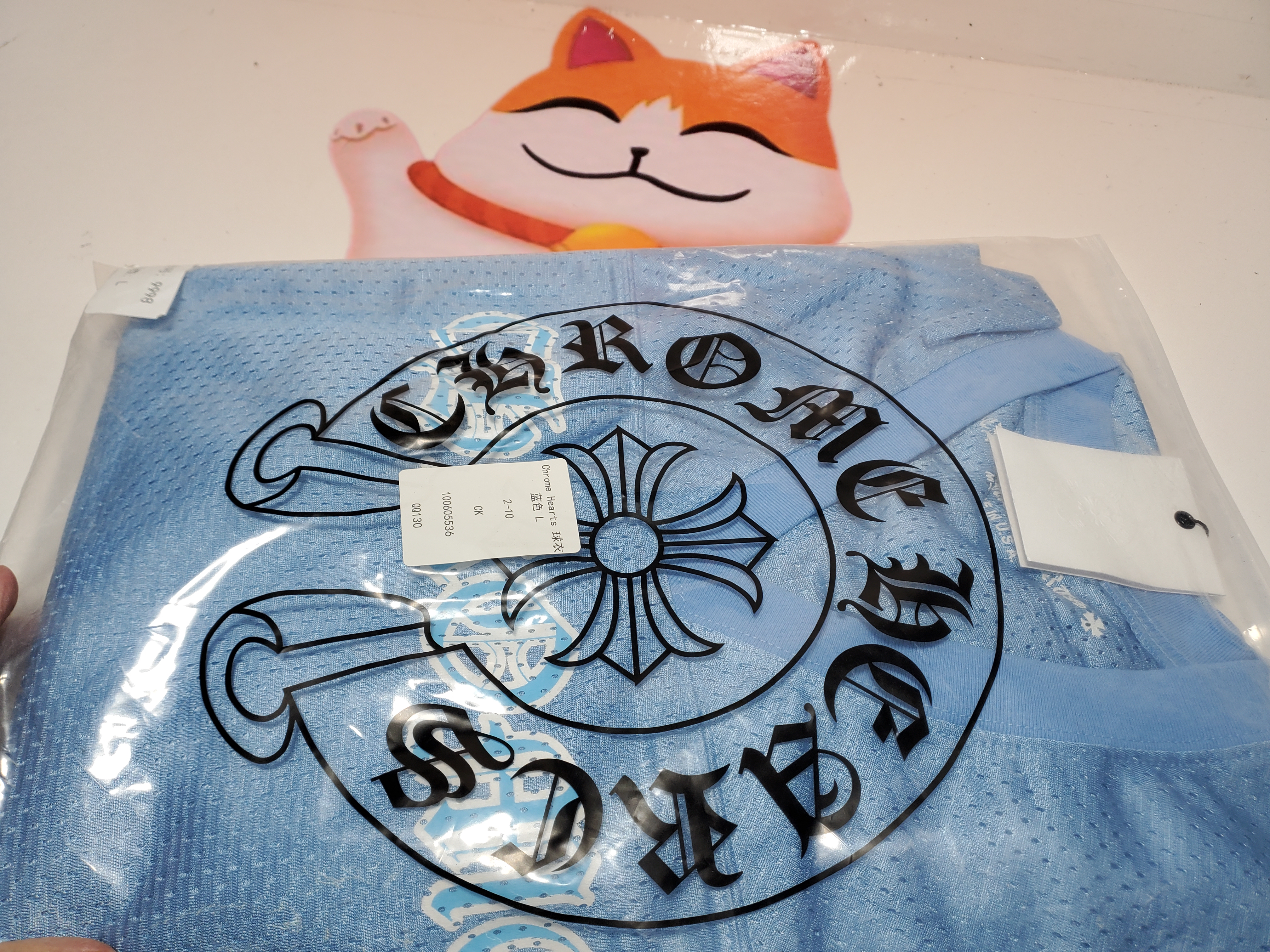 Chrome Hearts Sports Mesh Warm Up Jersey Blue