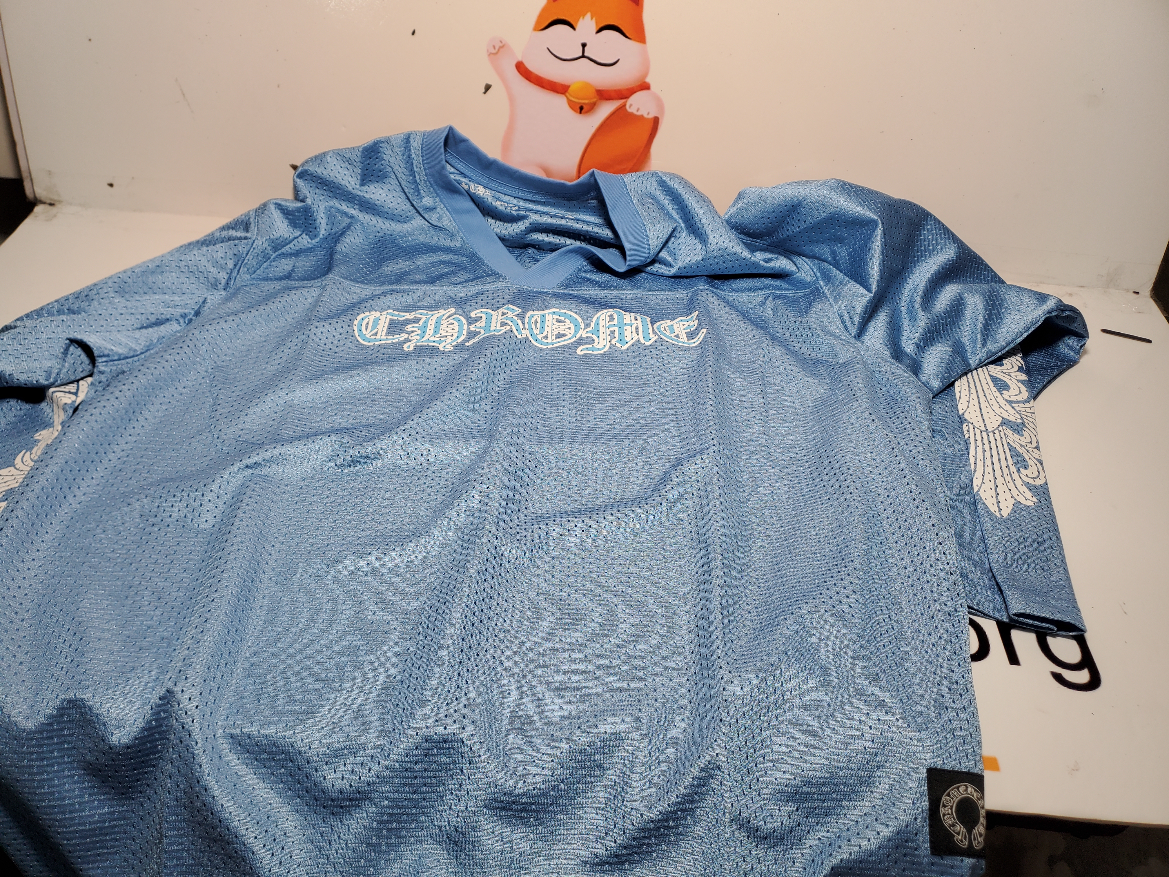 Chrome Hearts Sports Mesh Warm Up Jersey Blue