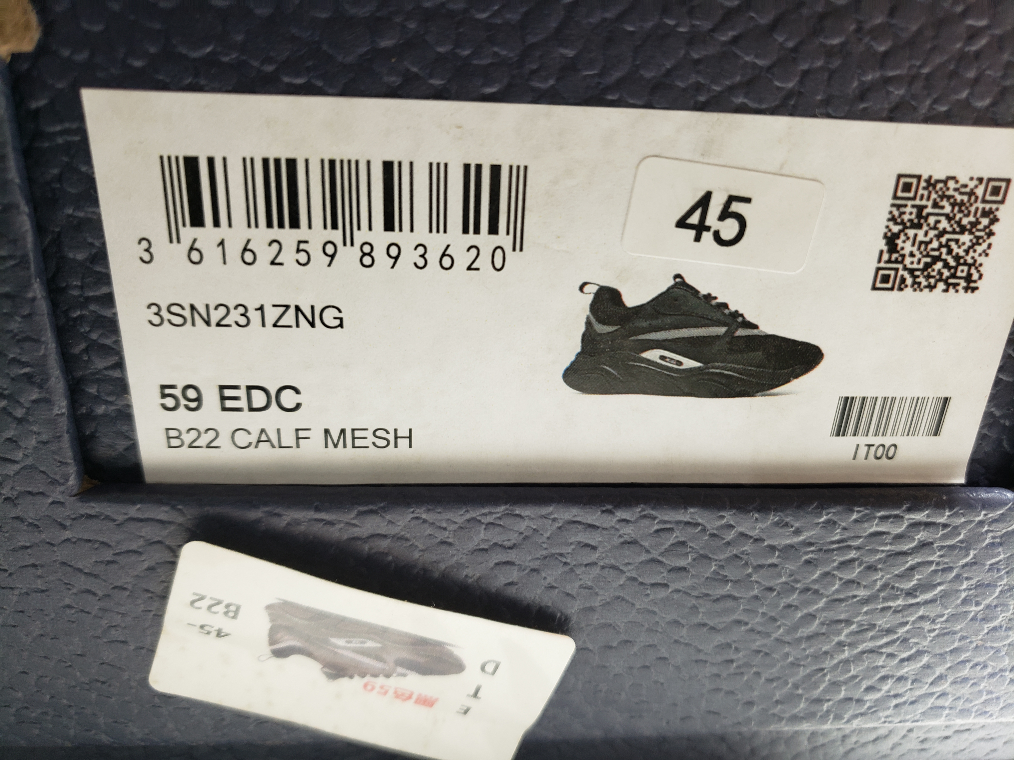 Dior B22 Black Silver 3SN231ZNG_H969 / 3SN231ZNG969