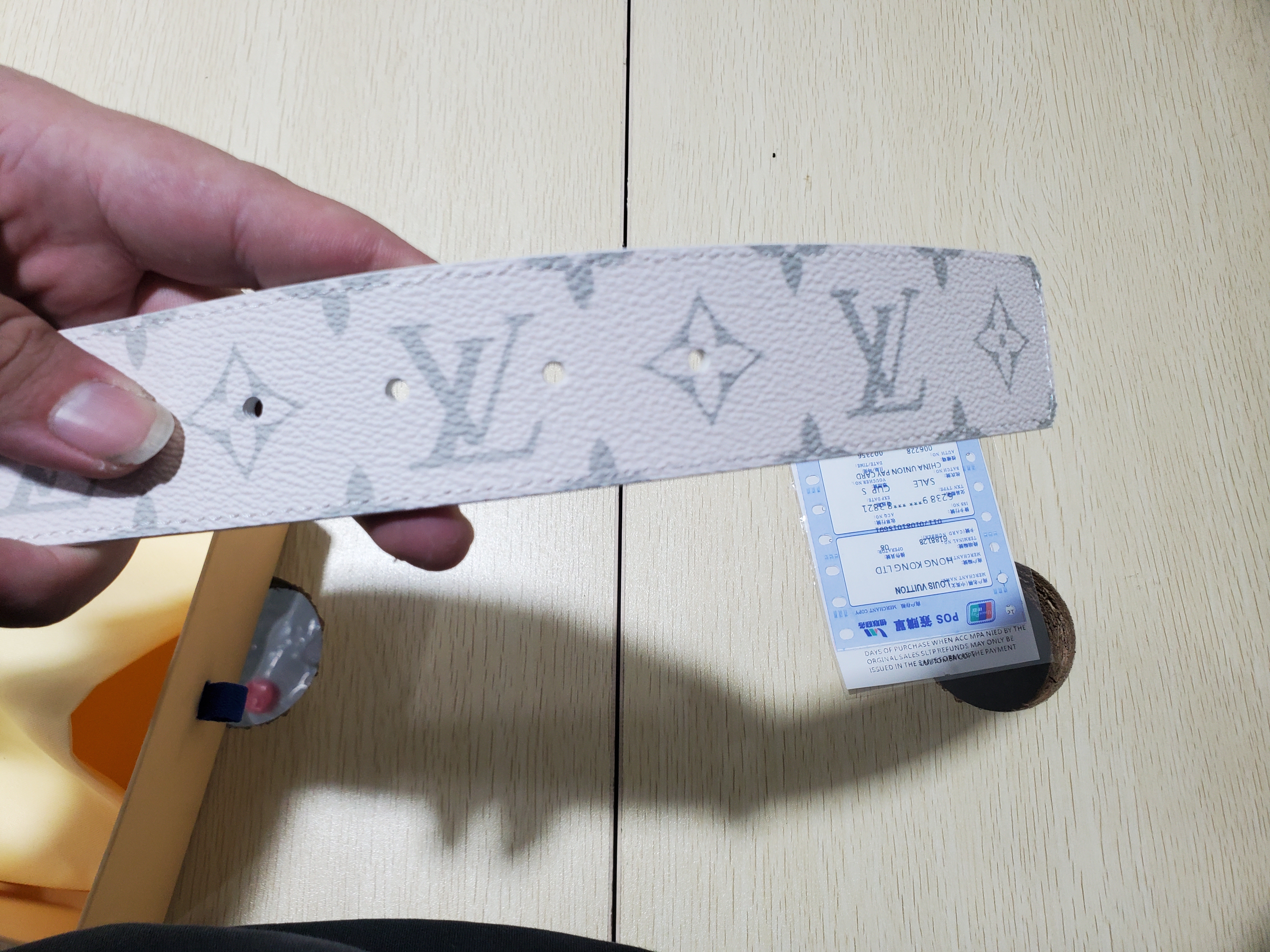 Louis Vuitton Lv “initiales’ Reversible Belt White