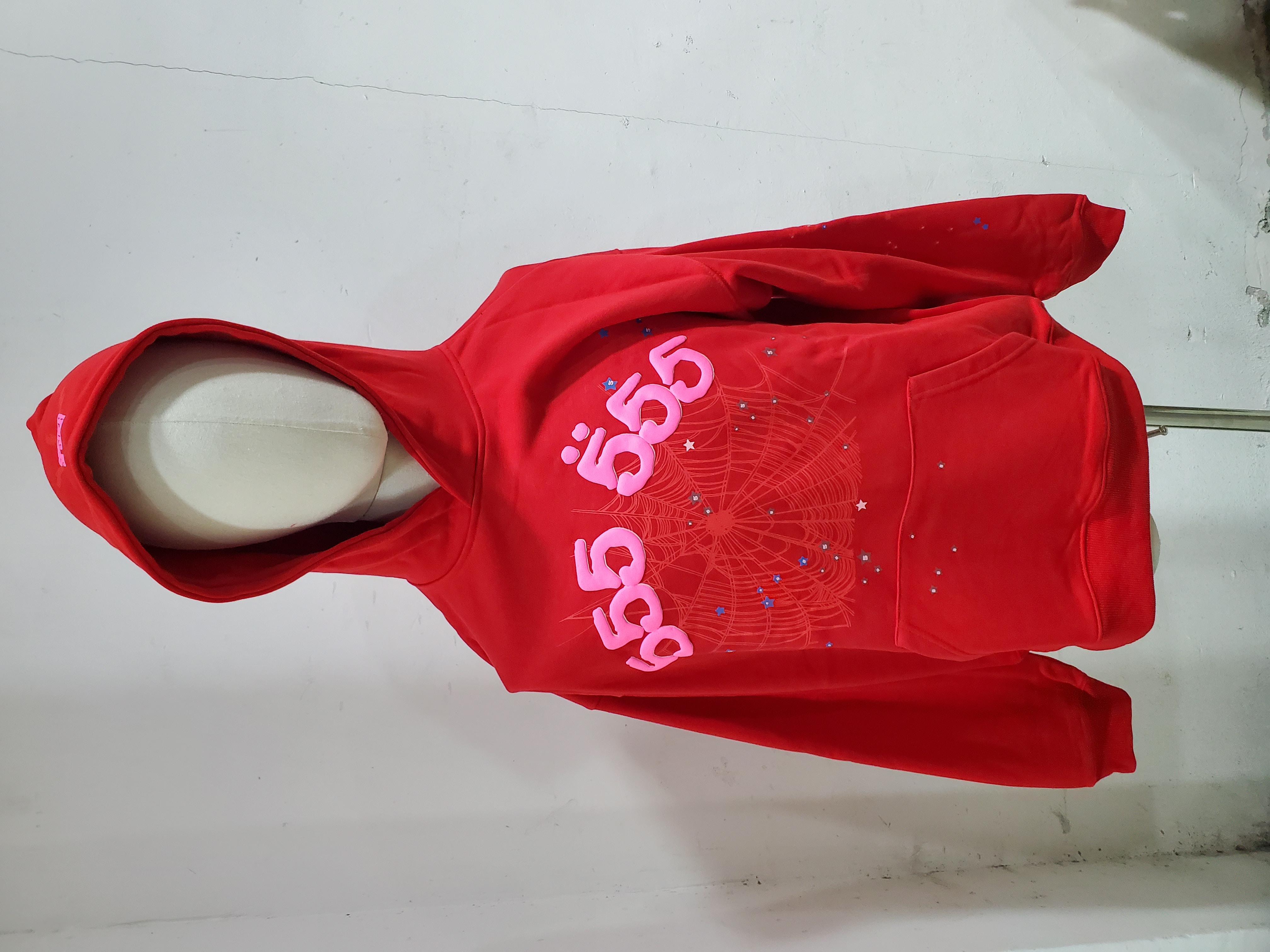 Sp5der Worldwide Red 555 Hoodie