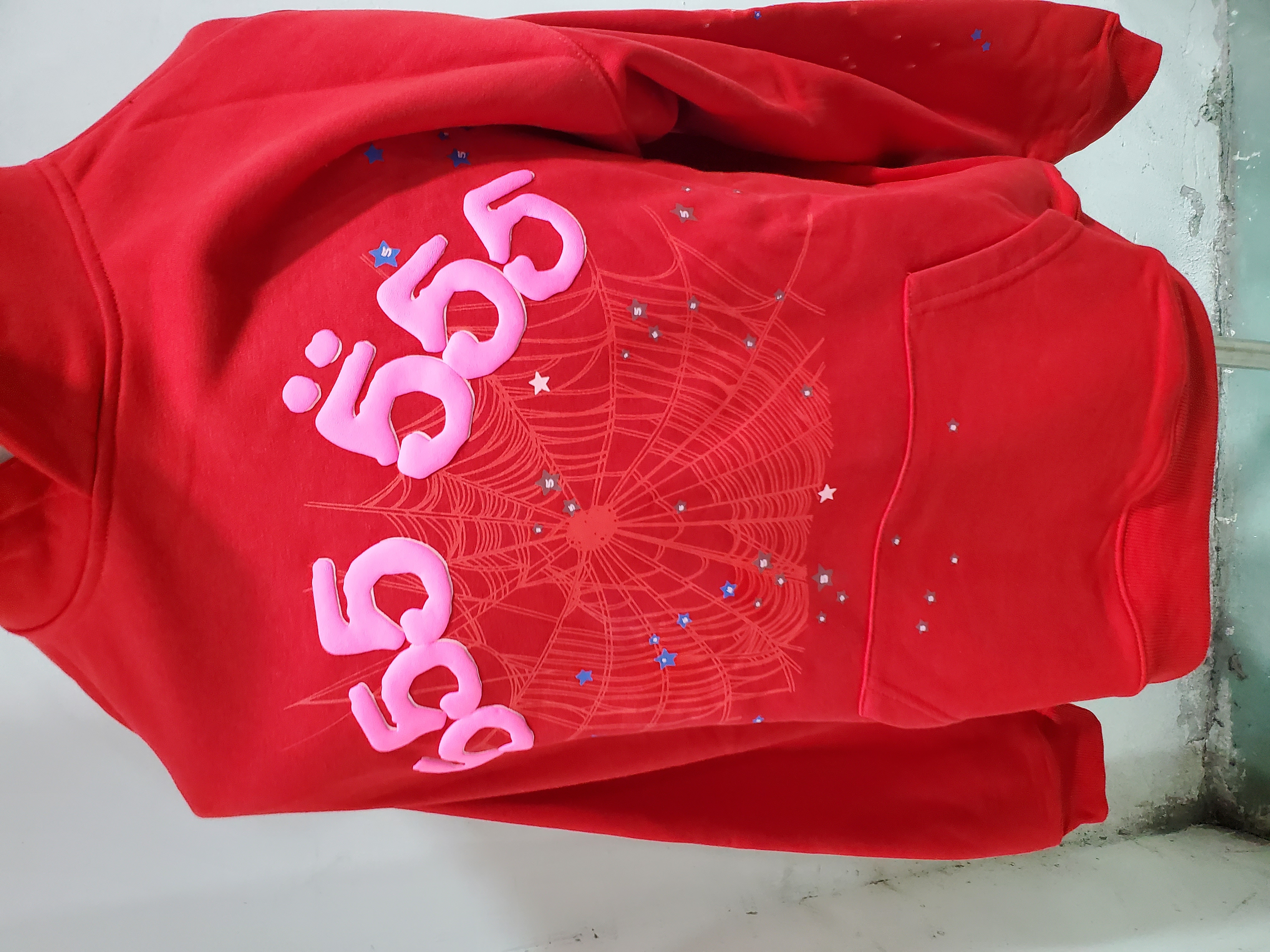 Sp5der Worldwide Red 555 Hoodie