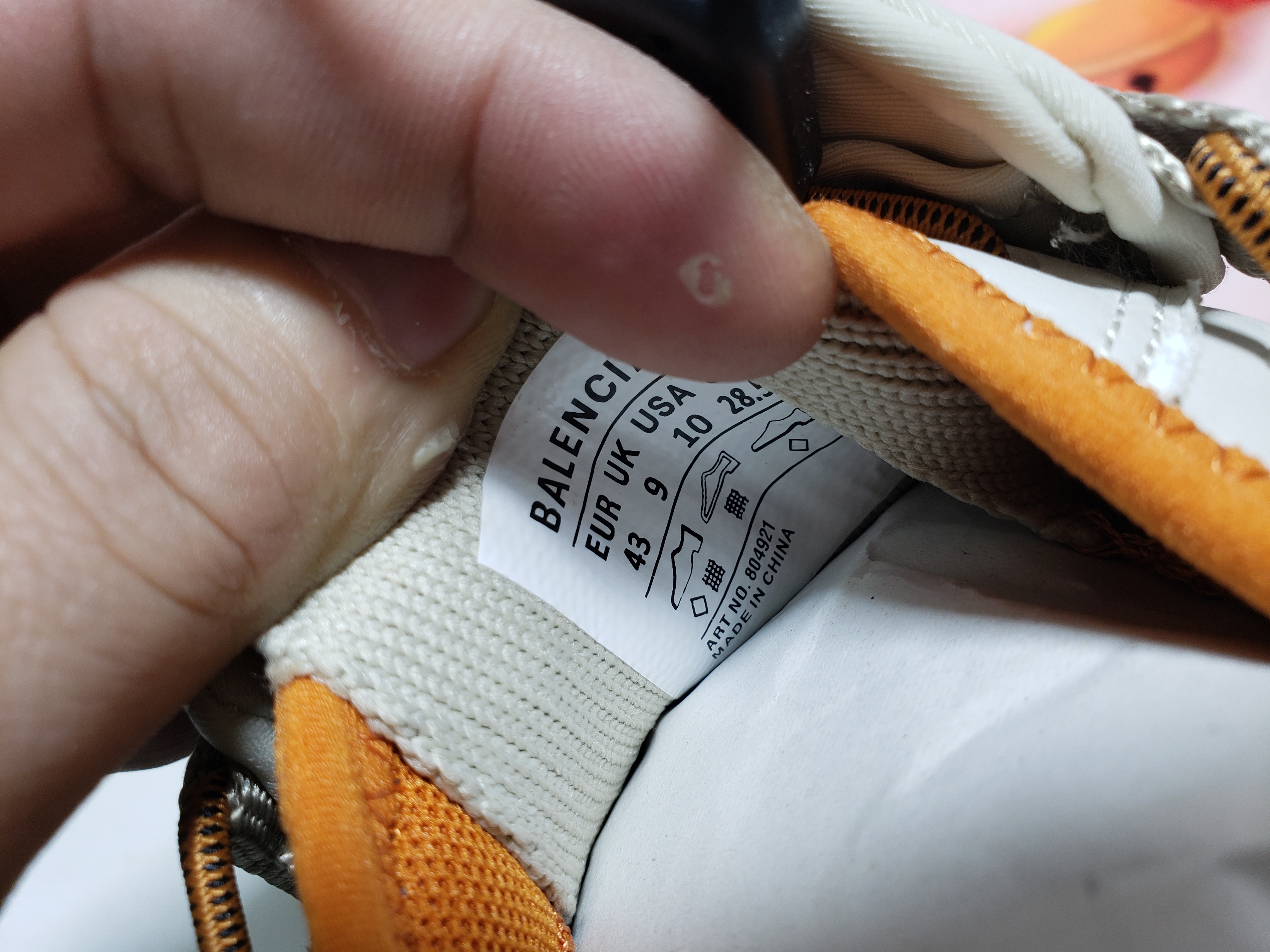 Balenciaga 15th White Orange 804919 WHIKE 2070 