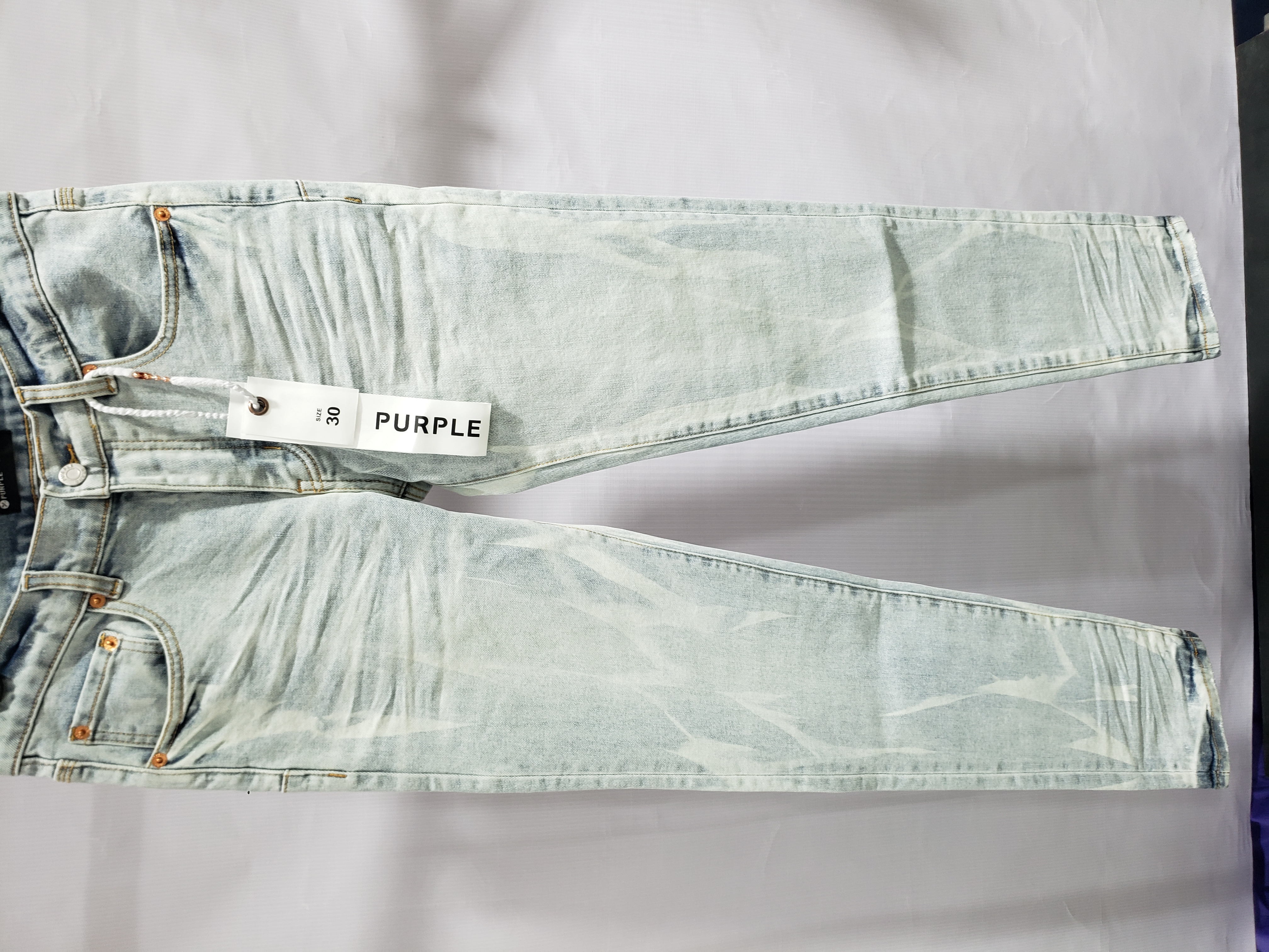 New Purple Brand Fashion Men Blue Jeans