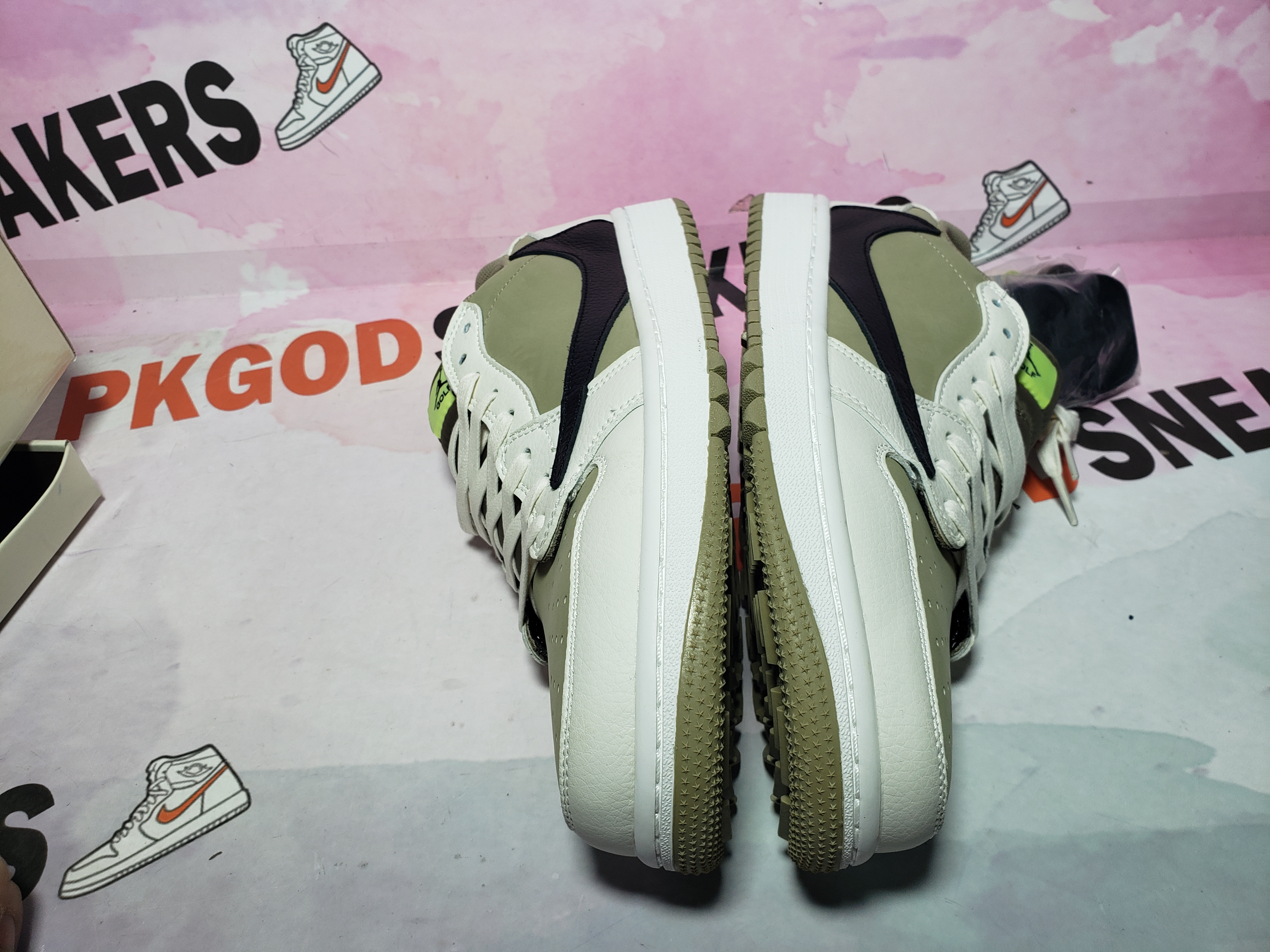 OG Jordan 1 Retro Low Golf Travis Scott Neutral Olive,FZ3124-200