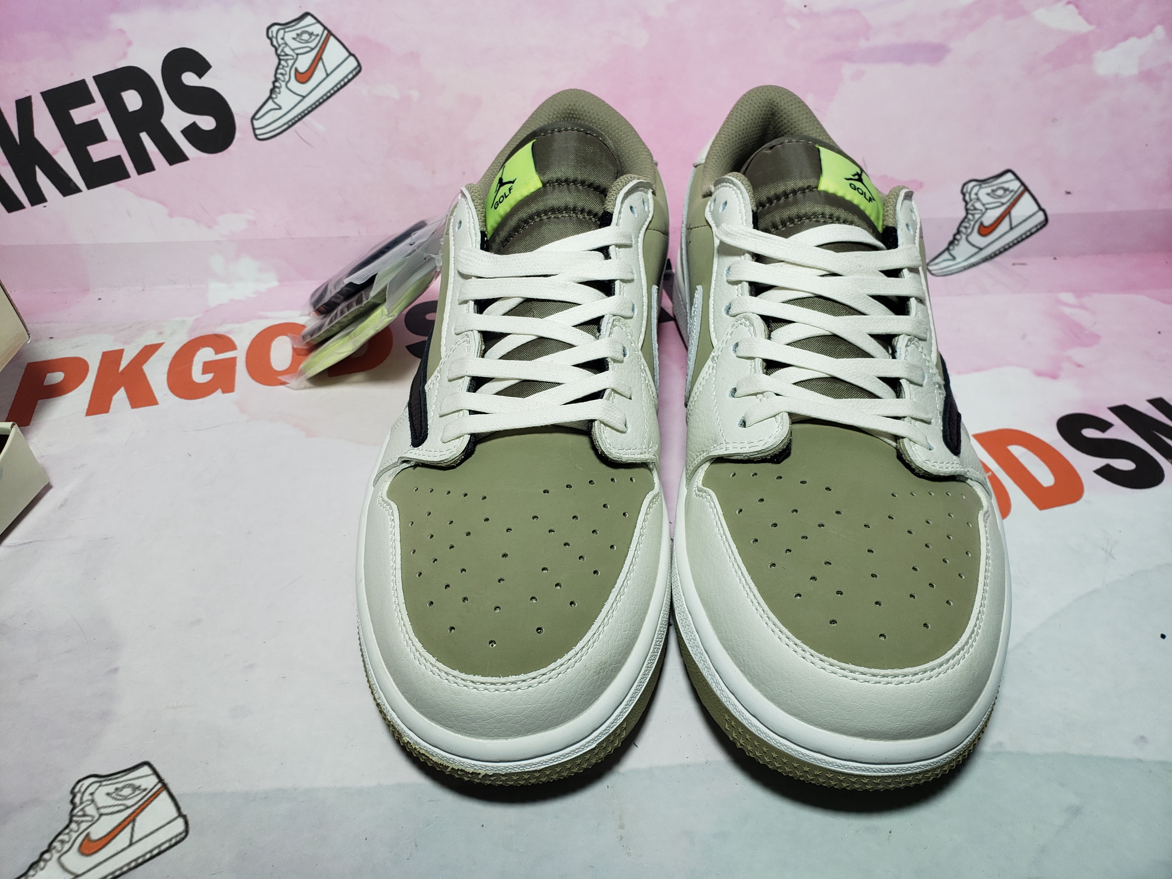 OG Jordan 1 Retro Low Golf Travis Scott Neutral Olive,FZ3124-200