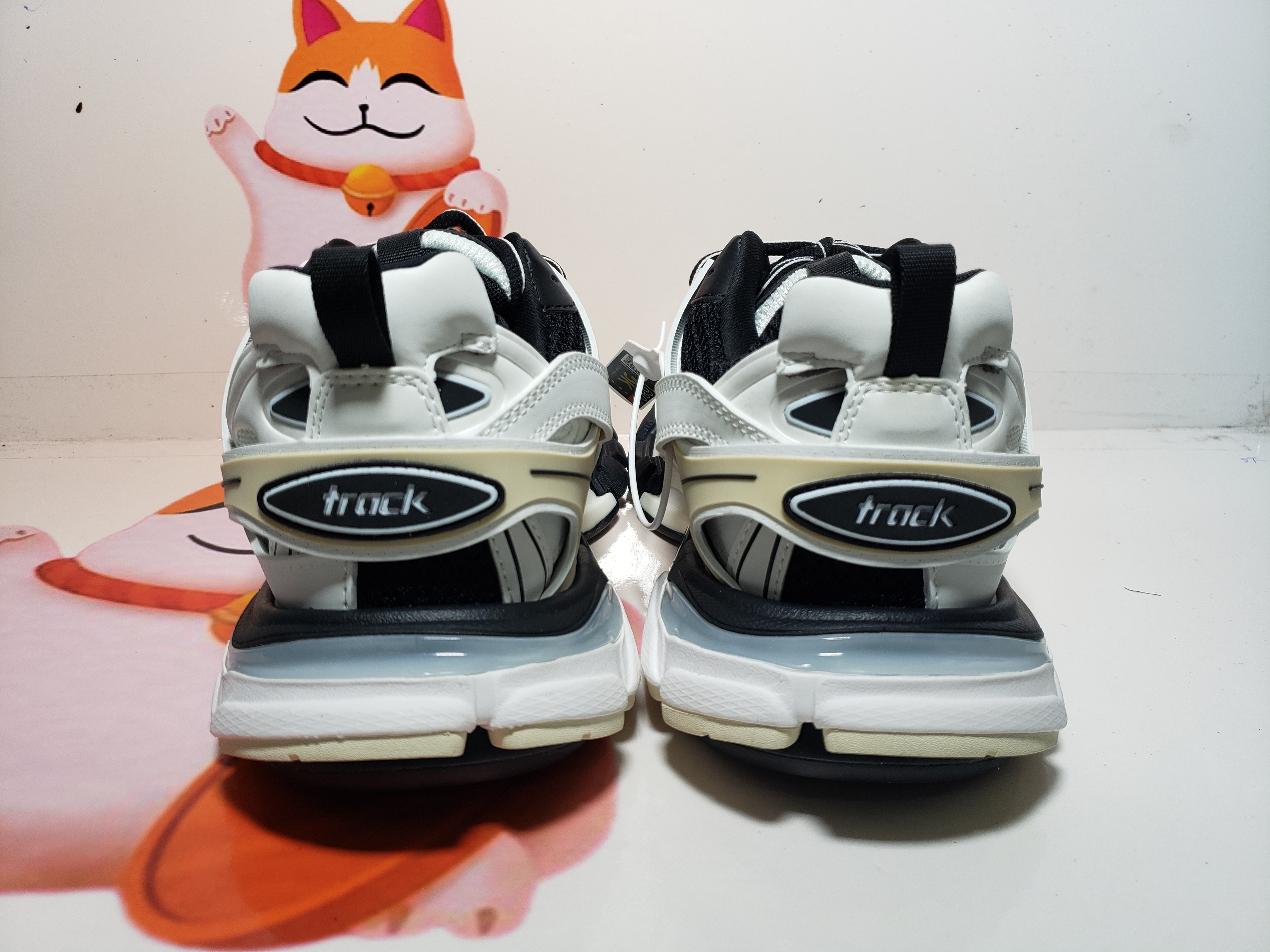 PKGoden  Balenciaga Tess S.Black And White 542436 W3NH3 7261 