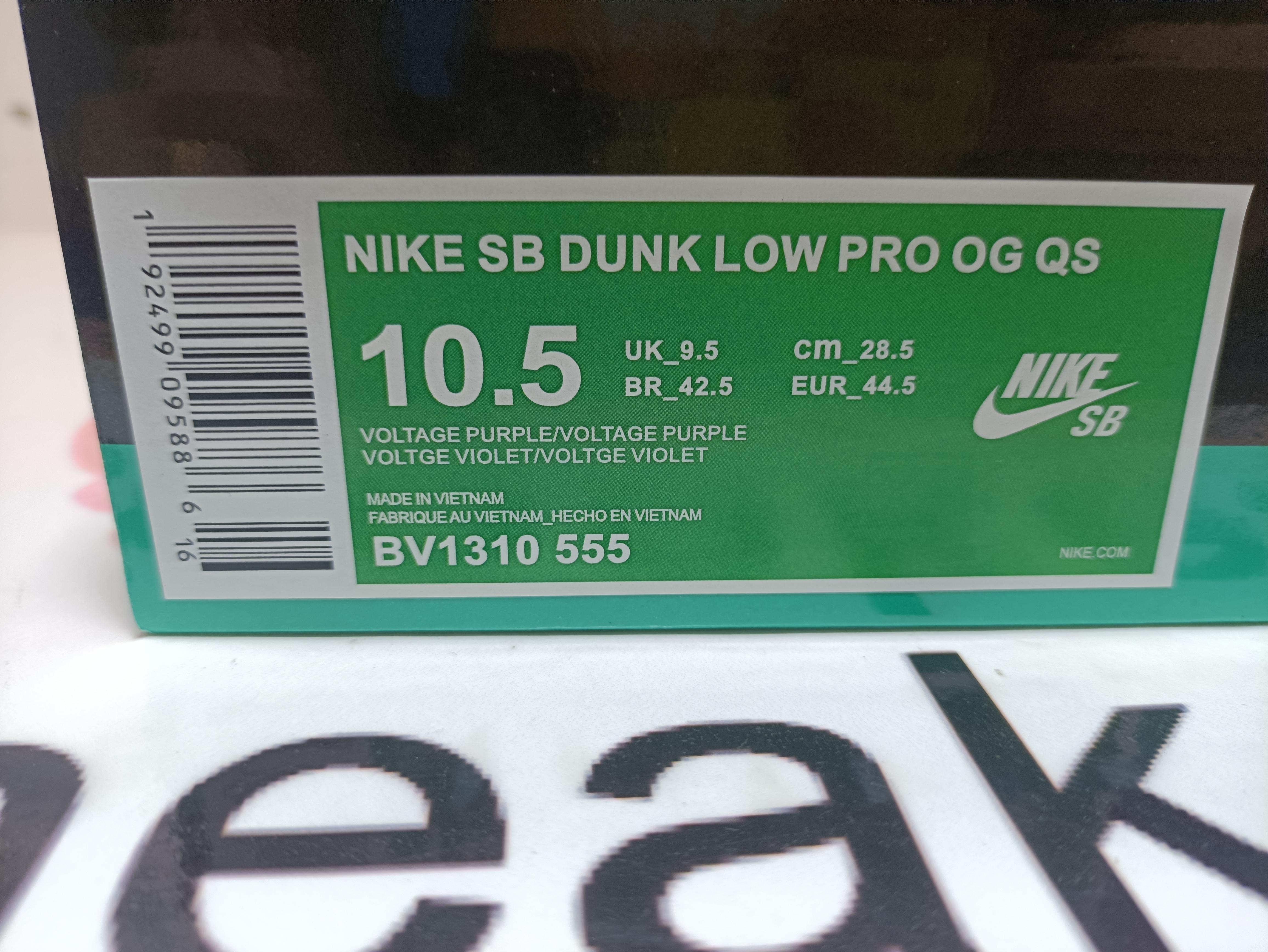 PKGoden Dunk Low Pro OG QS Purple Lobster BV1310-555