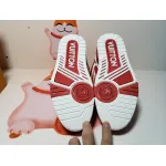 PKGoden  Louis Vuitton Leather lace up Fashionable Board Shoes Red 51BCOLRB