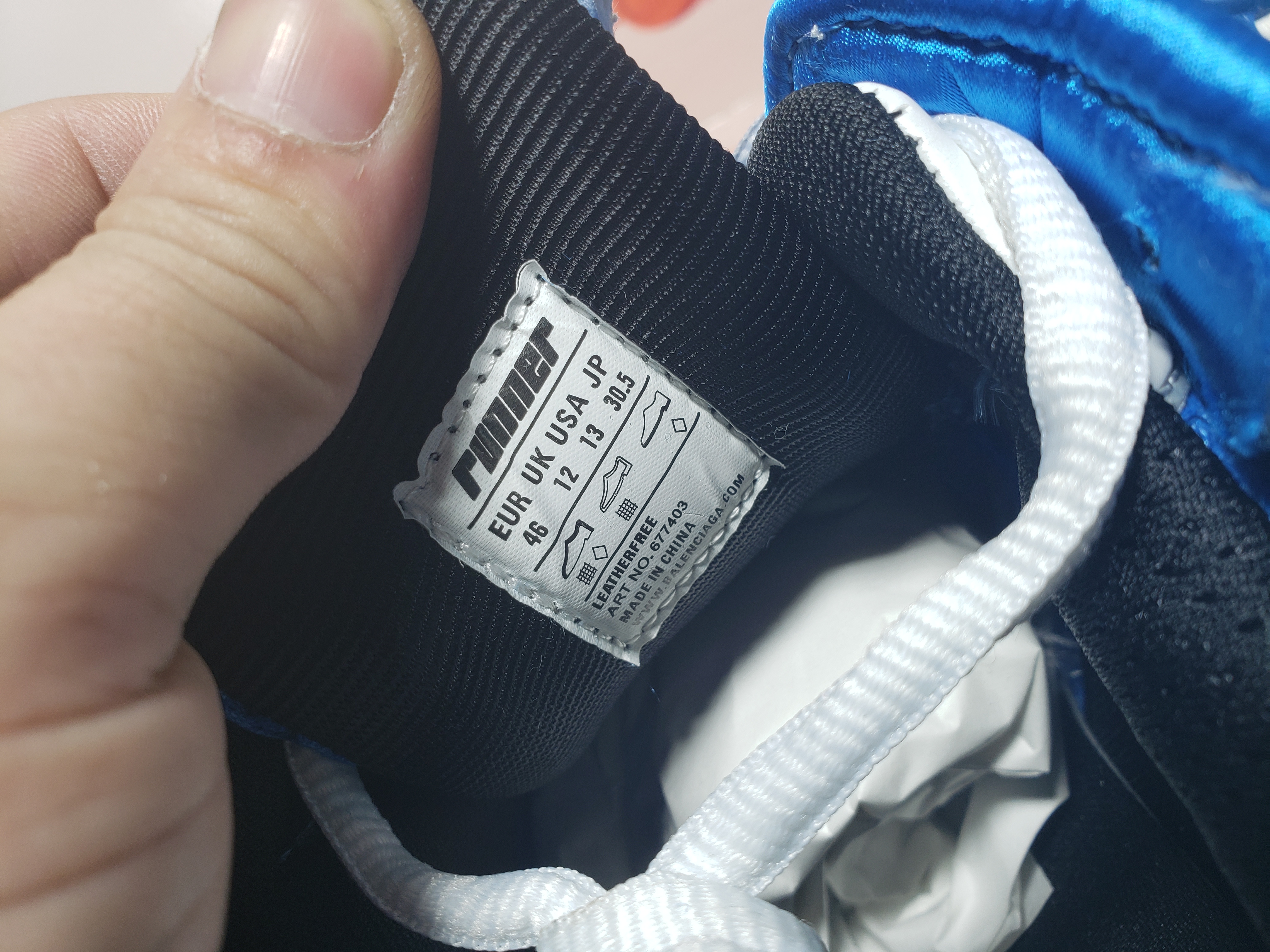 Balenciaga Runner White Blue 677403W3RB34912