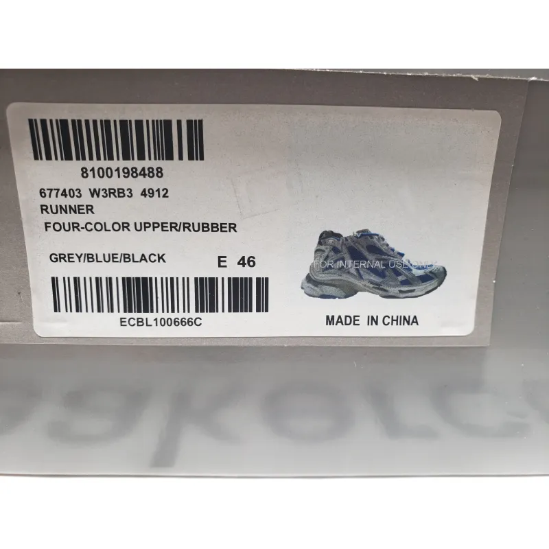 Balenciaga Runner White Blue 677403W3RB34912