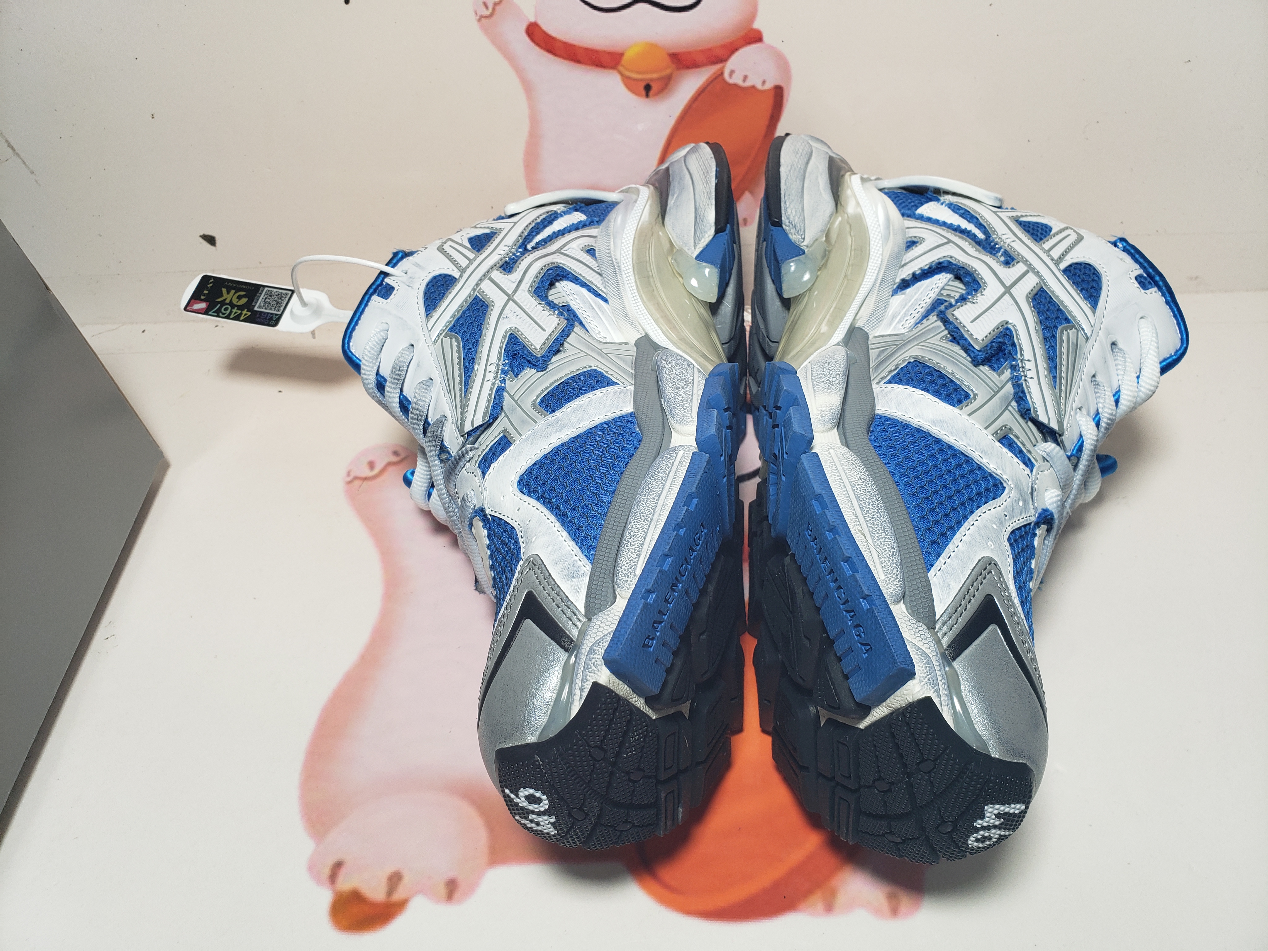 Balenciaga Runner White Blue 677403W3RB34912