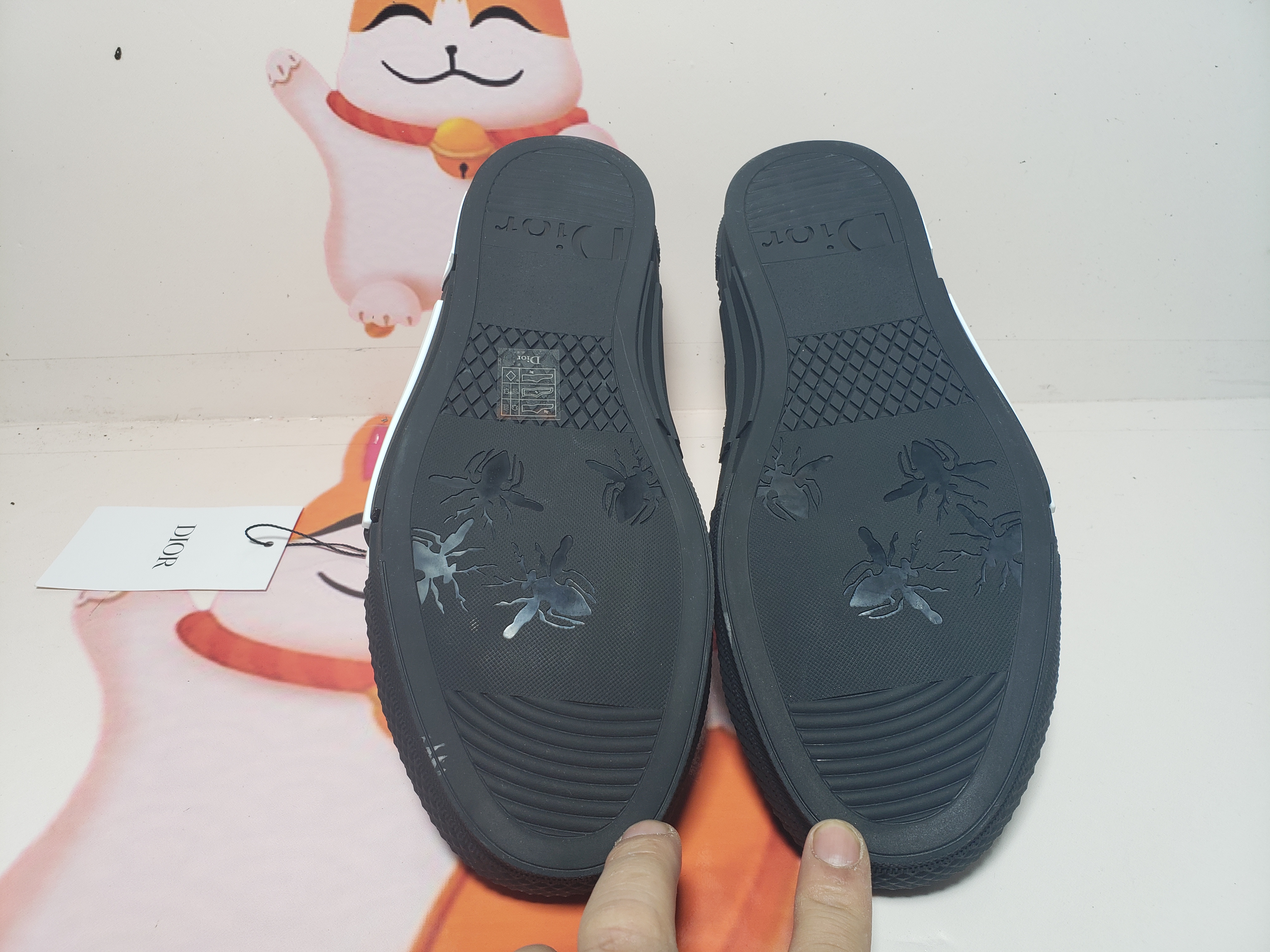 Dior B23 HT Oblique Transparency Low H565 White Black